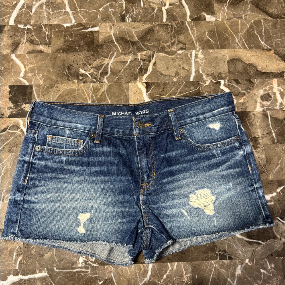 Michael Kors Women's Blue Denim Shorts